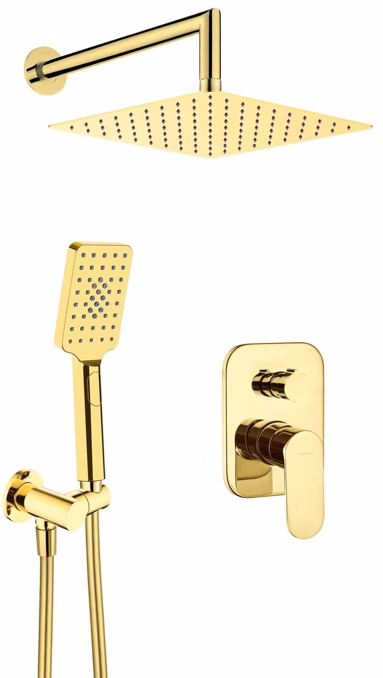 Concealed shower set