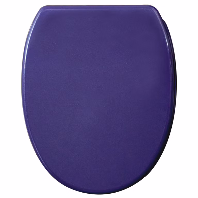Sedile WC SANILO® con chiusura ammortizzata e chiusura rapida, viola glitterato, copriwater direttamente dal produttore, copriwater, sedile WC, copriwater