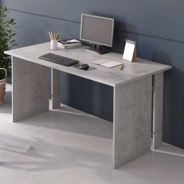 Scrivania Modulabile DMORA Zibello Grigio, L 150 x P 78 cm x H 75 cm
