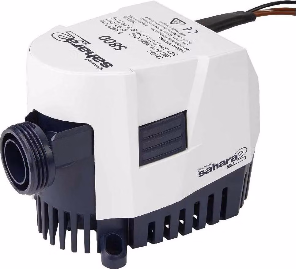 Attwood Sahara Mk2 S800 800gph Pompa di sentina automatica 12v Bianco Taglia unica