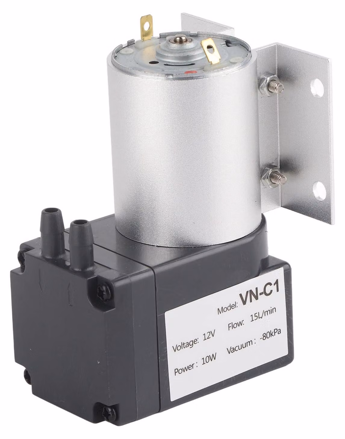 Pompa a vuoto con supporto – 80 kPa, 10 W, 24 V CC/12 V CC