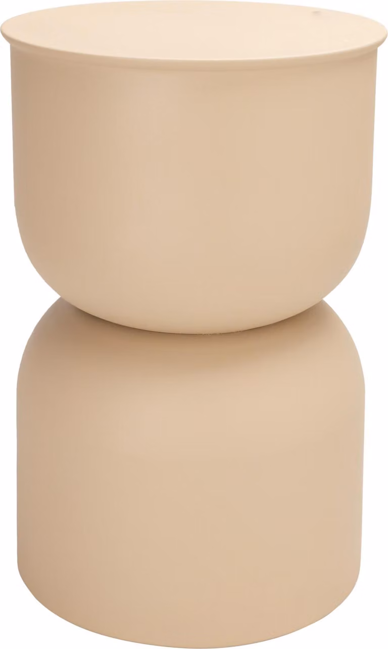 Tavolino DISA, opaco, Ø 31 cm, beige