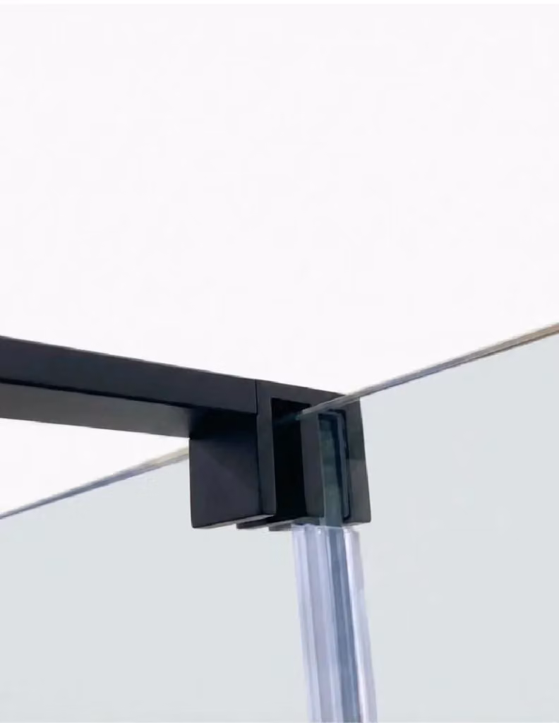 Porta doccia scorrevole a nicchia KENNA CIRENE 2+2 con profilo nero L: 180 cm – 2