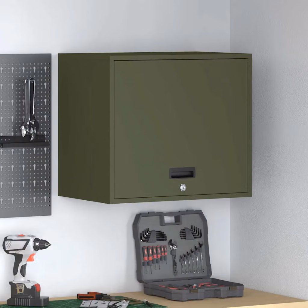 Armadio a muro per garage vidaXL Oliver verde L: 60 cm, P: 40 cm, H: 53 cm