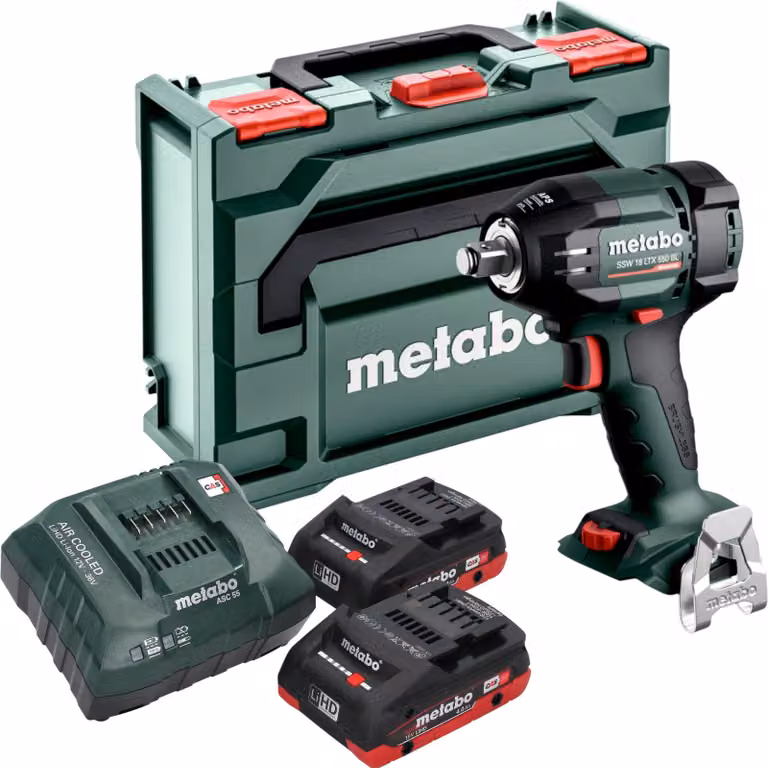 Metabo SSW 18 LTX 550 BL Akku-Schlagschrauber (18 V, 4 Ah, 550 Nm Drehmoment)