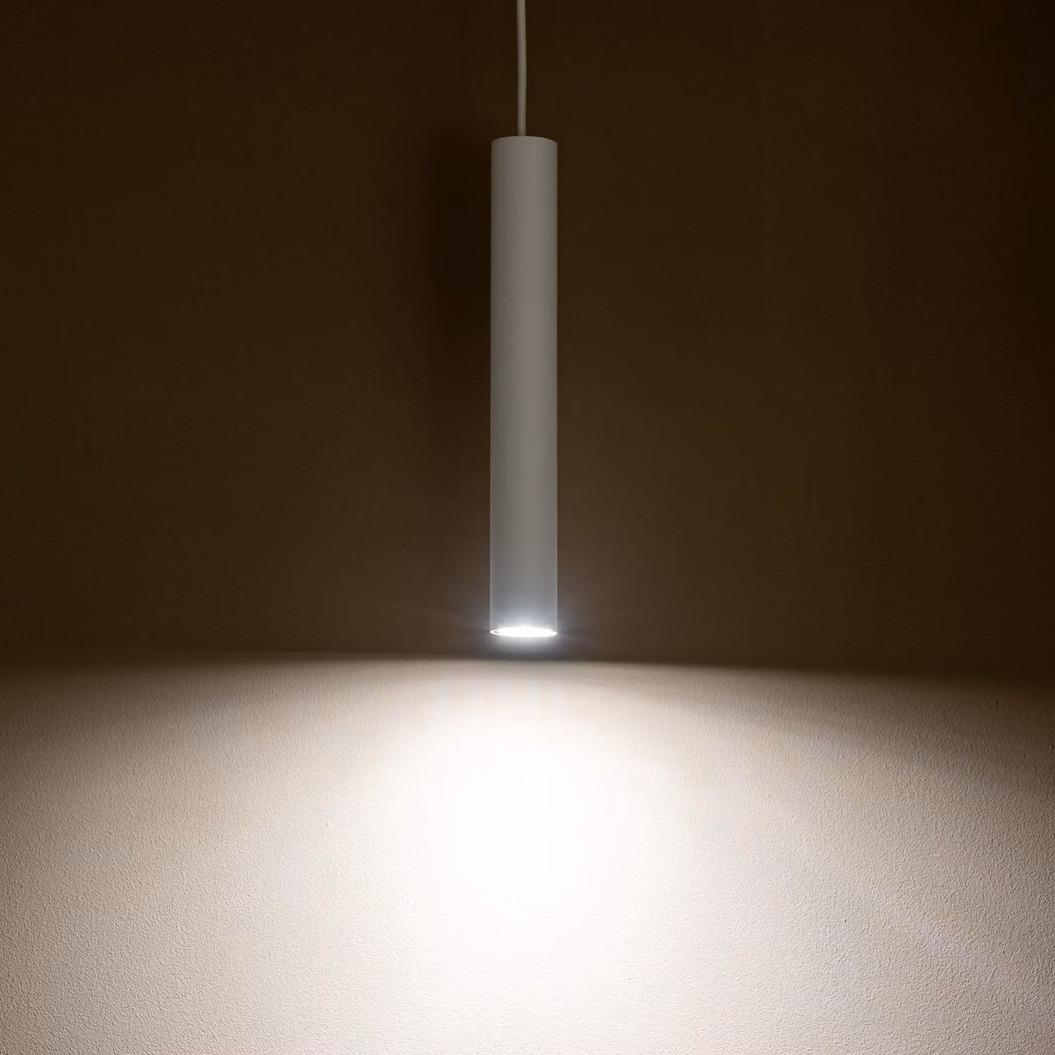 Lampada a sospensione FOURTY bianca 1xGU10x10W in metallo, dimensioni: 133x4x4 cm, IP20, Nowodvorski Lighting