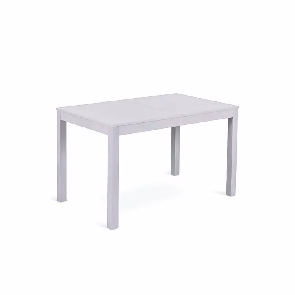 Tavolo da pranzo rettangolare allungabile Belfort Duzzle grigio chiaro con finitura legno e inserto foglio, L: 130-210 cm, P: 80 cm, H: 76 cm – 2