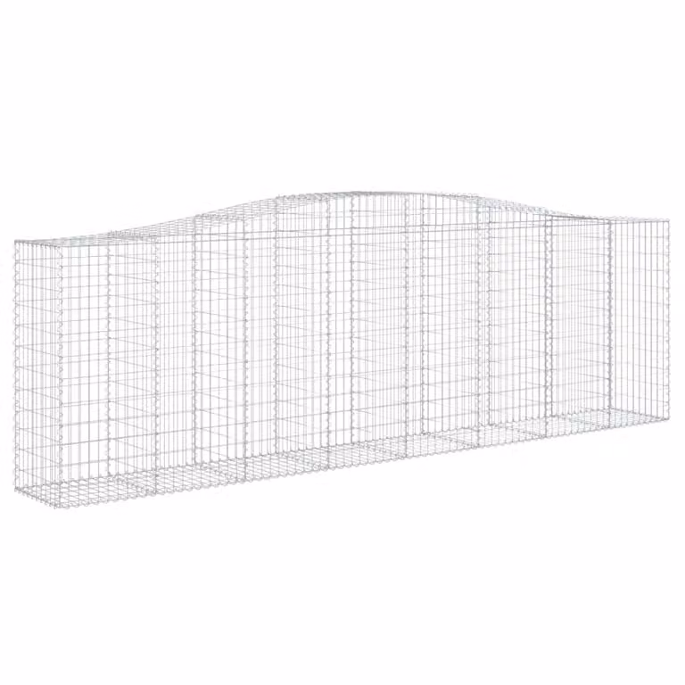 Cesto Gabbione ad Arco 400x50x120/140 cm Ferro Zincato