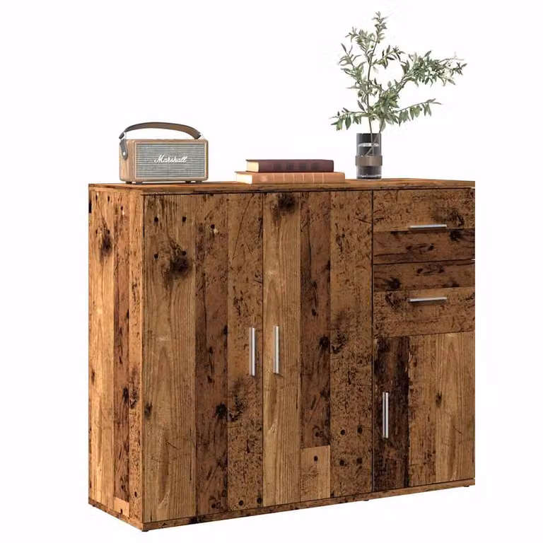 Credenza in stile classico vidaXL in legno e metallo marrone L 91 cm x P 29,5 cm x H 75 cm