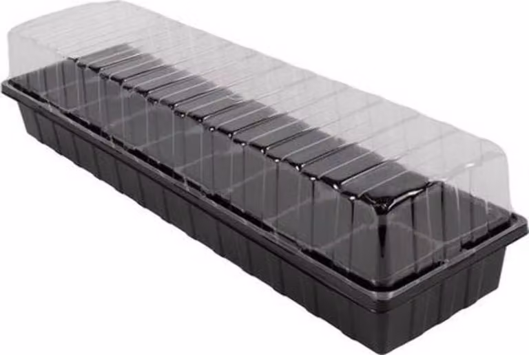 Vasca da finestra per orto con coperchio in plastica - Nera