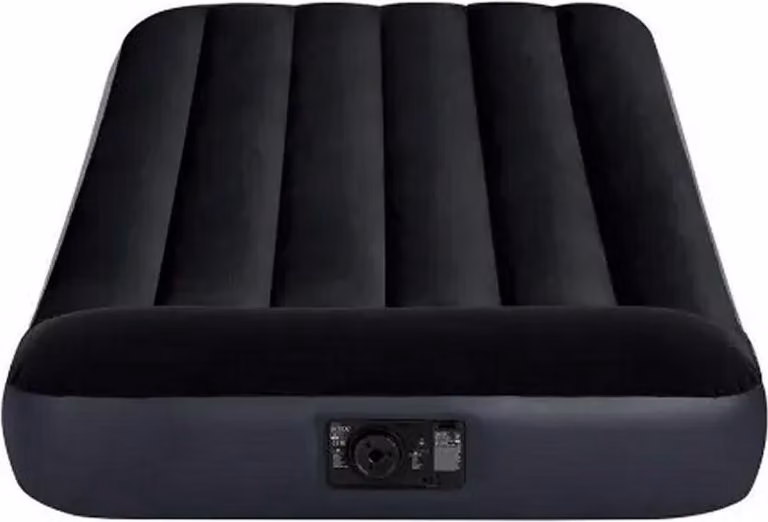 Intex 64146 Pillow Rest Classic Twin Luchtbed + Pomp 99x191x25 cm Zwart
