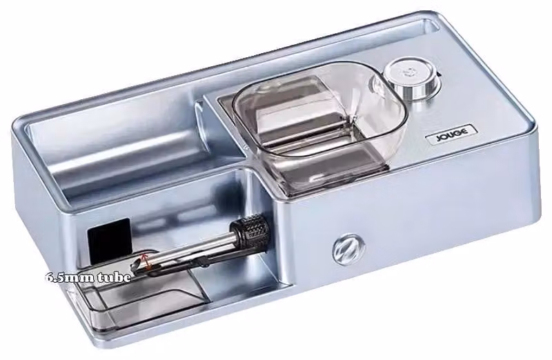 Inseritore automatico di sigarette, compatibilità versatile, design intuitivo, argento