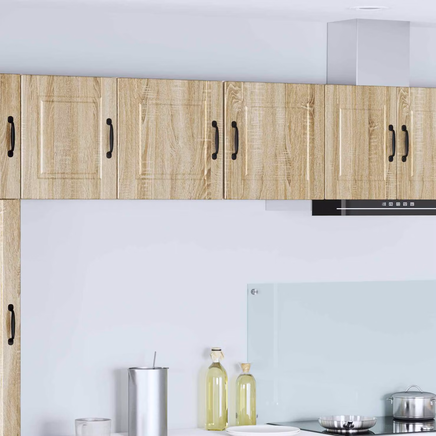 Armadietto a muro vidaXL PORTO moderno in legno Rovere Sonoma marrone L: 40 cm, P: 31 cm, H: 40 cm