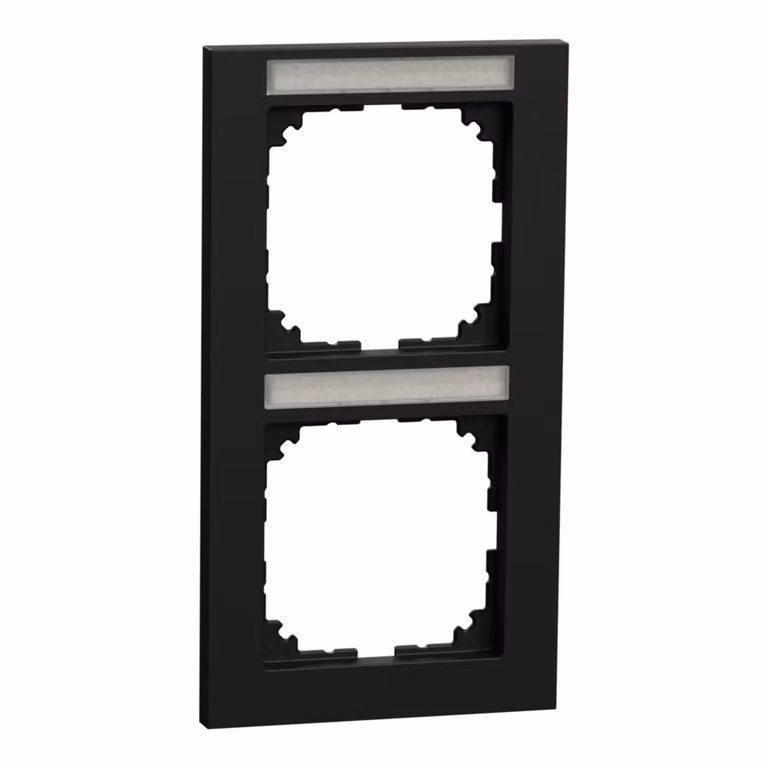 Telaio Merten a 2 ingressi nero opaco MEG4022-3603
