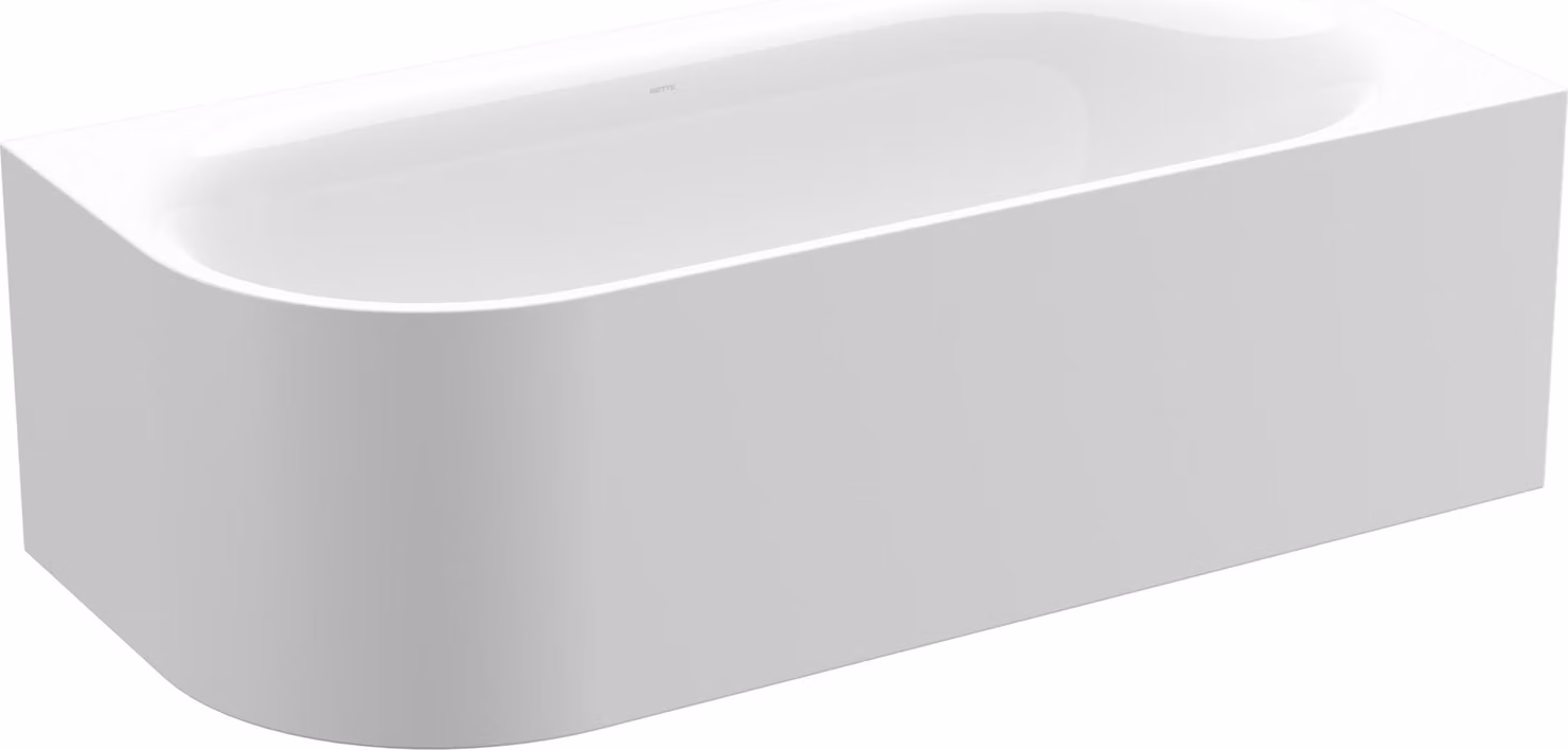 BetteLux Oval V Silhouette Baignoires d'angle, 2 inclinaisons du dossier, installation dans le coin droit, 1850x850x450mm, 3436-000CELVS, 3436-000CELVS