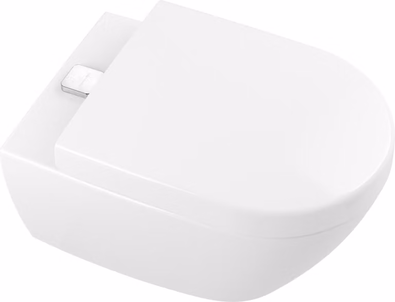 Villeroy & Boch Subway 2.0 WC à fond creux, ovale, sortie horizontale, DirectFlush/ViFresh, 370x560x365mm, 5614A1R1, 5614A1R1