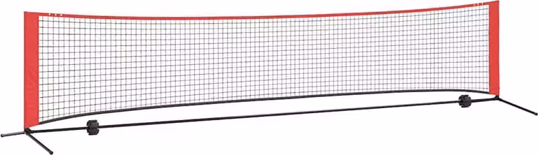 Rete da tennis Nero e Rosso 396 x 92 x 87 cm Poliestere