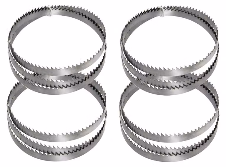 Set di 4 lame da sega bimetalliche, dimensioni 1140 x 13 x 0,6 mm, 10/14 Dpp, acciaio M42