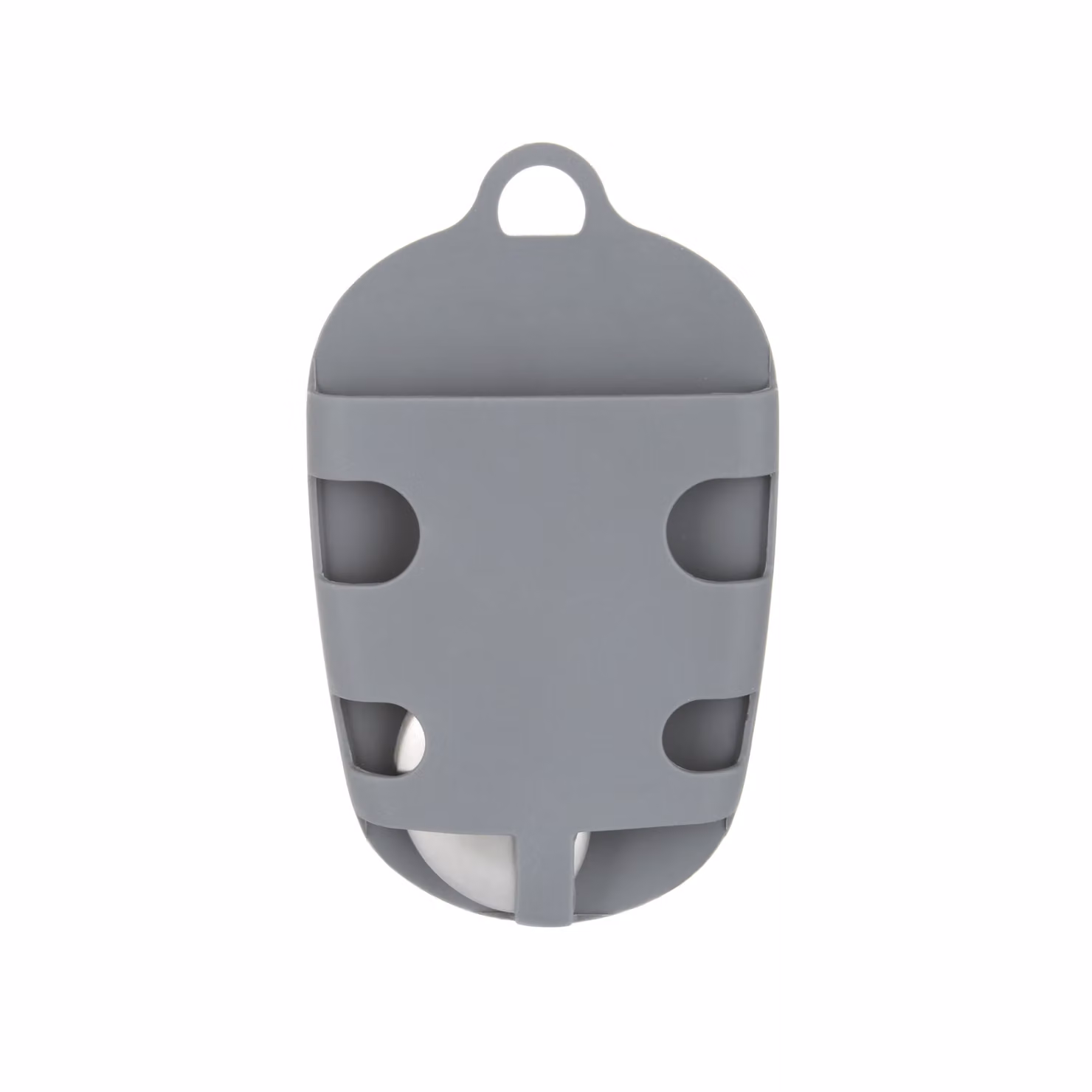 Spugna scrubber in silicone grigio con saponetta in acciaio inox Kasanova – 2