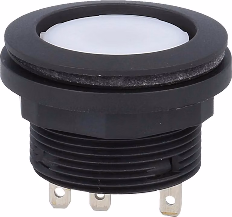 Georg Schlegel Pulsante tattile, 1W rotondo, SHORTRON Connettore piatto 2,8 mm x 0,8 mm - 1 pezzo