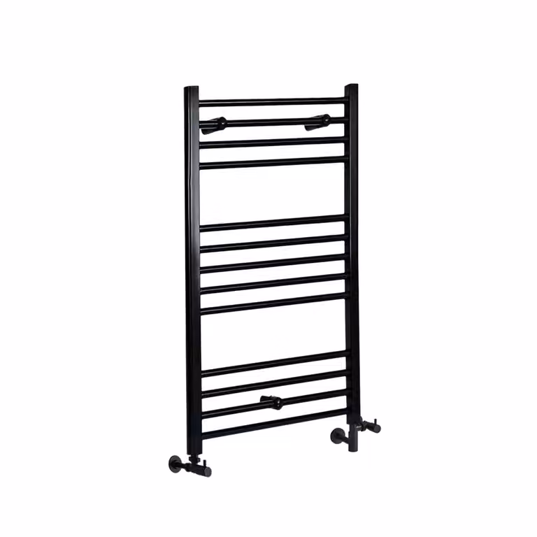 Scaldasalviette Misto Piatto - Termoarredo Bagno Nero - 1000 x 600mm - 450W - Nox