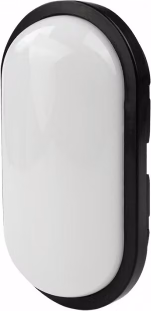 Plafoniera LED ovale Torton bianco e nero 15W, luce bianca neutra 1350 lm, plastica, dimensioni: 6,5 x 21,4 x 11,2 cm, IP65, Ecolight
