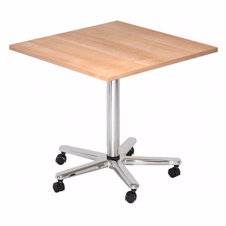 Tavolino con base a colonna ST88, 80 x 80 cm