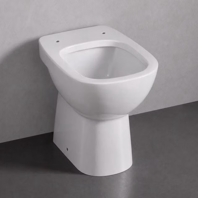 Vaso tradizionale scarico a pavimento bianco Gemma 2 di Dolomite