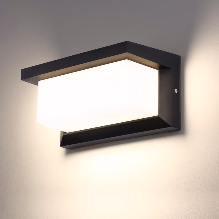 Lampada da parete esterna, 18W - Luce bianca neutra - Alluminio - Grado di protezione IP66 (resistente all'acqua) - Illuminazione esterna - Lampada da parete