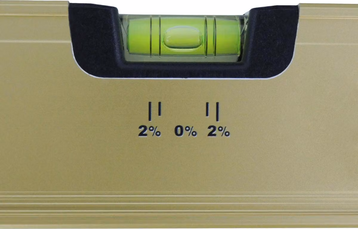 Livella DEWEPRO TOP-L, 3 fiale 2 impugnature 0,3mm/m 120cm 1,2m