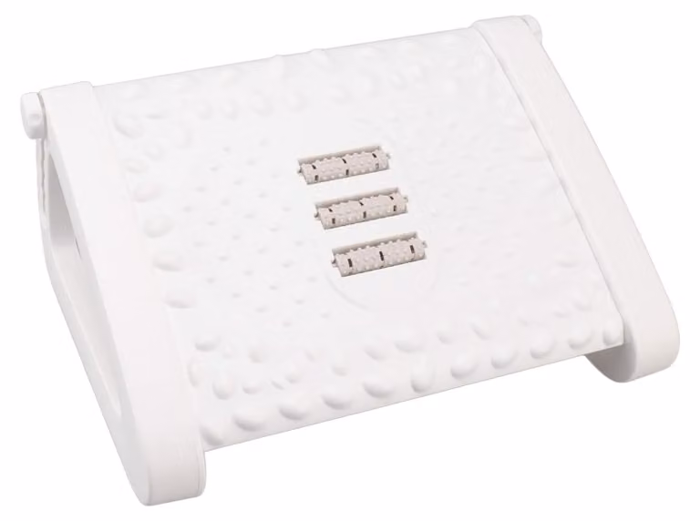 Omgoods - Poggiapiedi regolabile da posizionare sotto la scrivania - Poggiapiedi ergonomico con funzione massaggio