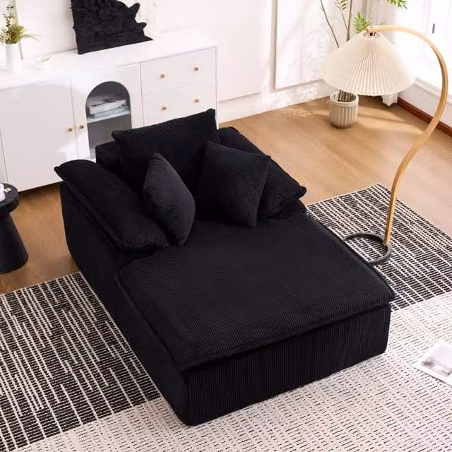 Divano reclinabile per lettura - Zephmum- 46 cm alto senza telaio braccioli larghi