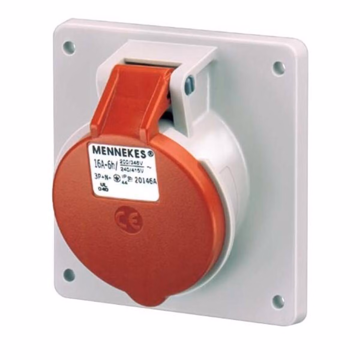 Presa a muro Mennekes TA 16A,5p,6h,400V,IP44 20146A
