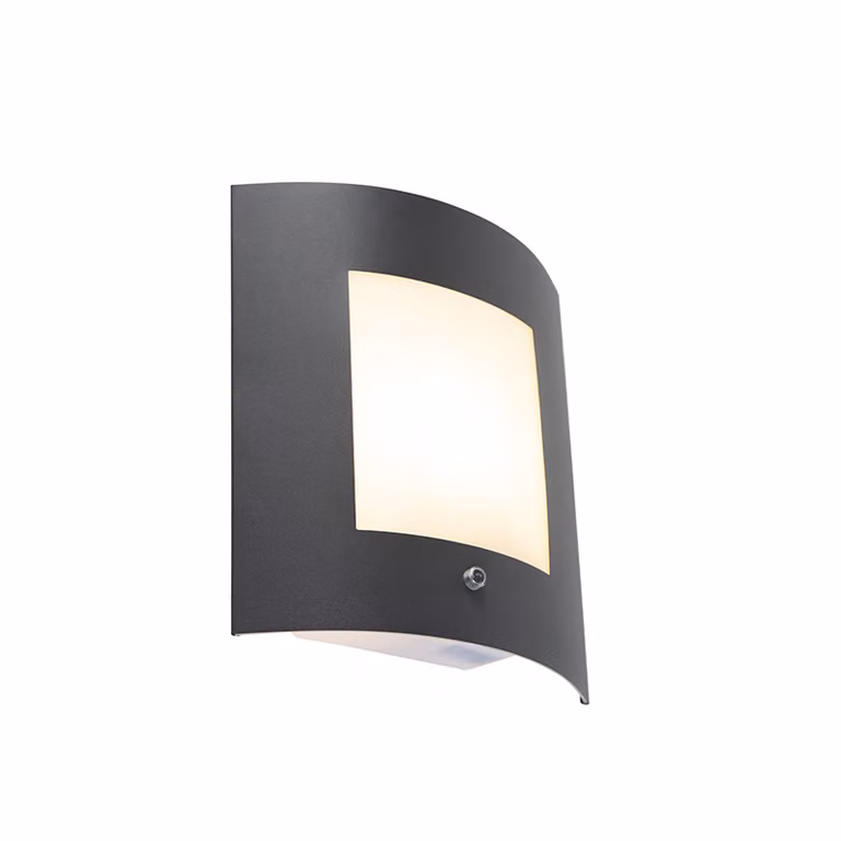 Lampada da esterno antracite IP44, luce chiara/scura, sensore Emmerald 1