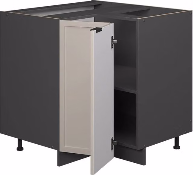 Mobile ad angolo cucina Fame-Line GrigioBeige/Antracite 80.5 cm, PL Rovere Vicco