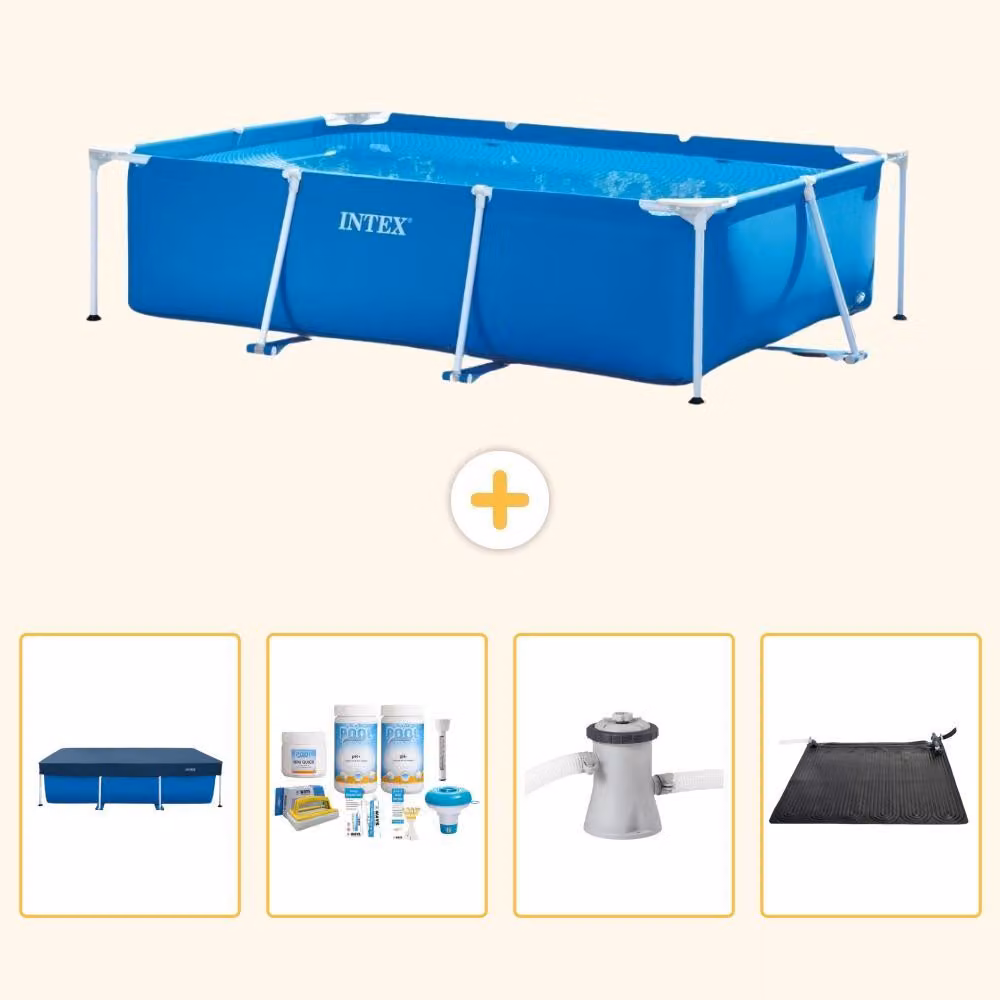 Piscina fuori terra rettangolare - 260x160x65 cm - 5 pezzi - Modello SCB4