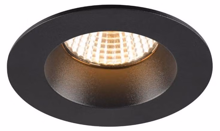 SLV 1007408 NEW TRIA 68, plafoniera da incasso a LED, 3000K, 38°, IP20/IP65 nero rotondo