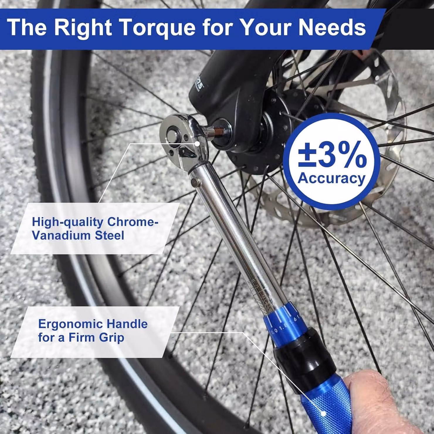 Chiave dinamometrica da 1/4 di pollice, coppia da 2-24 Nm, set da 21 pezzi, con cricchetto a 72 denti, per la riparazione di biciclette