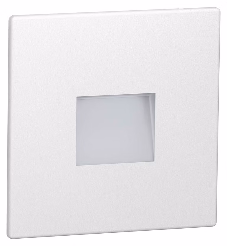 ledscom.de: Lampada a LED per scale/applique da incasso per interni ed esterni, faretto, quadrato, 85 x 85 mm, luce bianca fredda