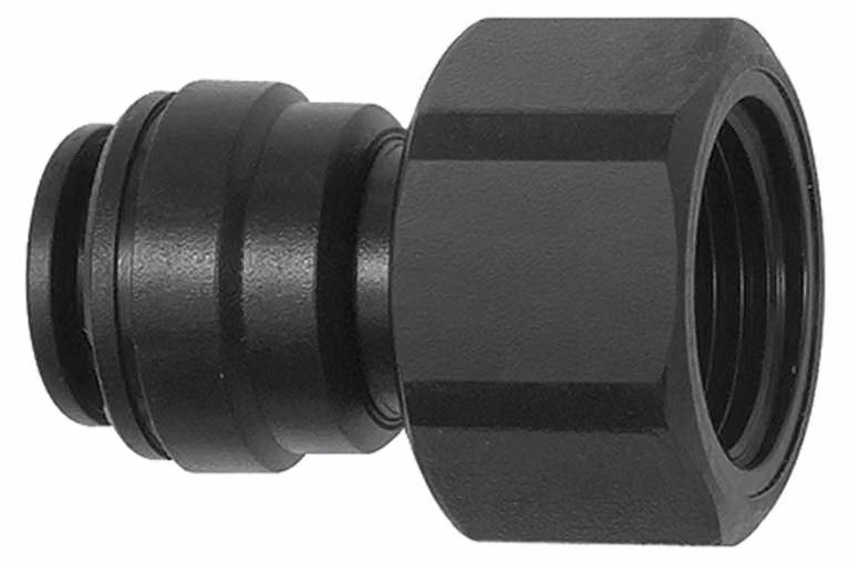 Connettore Riegler a vite POM, G 3/8, per tubo esterno Ø 8 mm