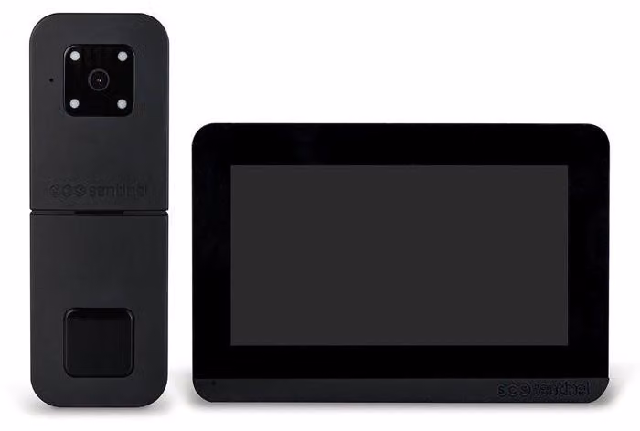 Interfono video wireless e connesso SCS SENTINEL HeyView Smart Air, schermo da 7 pollici, 128 MB, frequenza 868 MHz
