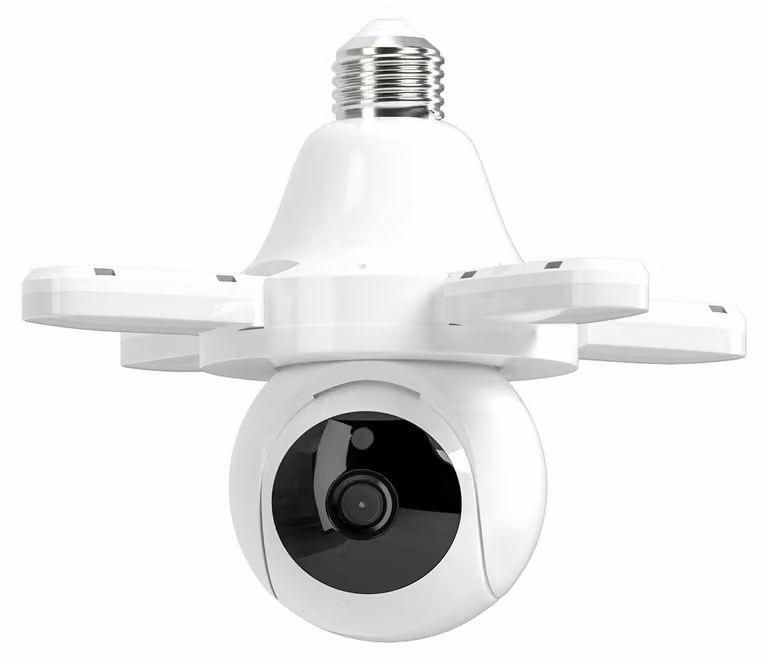 Telecamera di sicurezza da 3 megapixel, per uso interno ed esterno, con illuminatore integrato e visione notturna