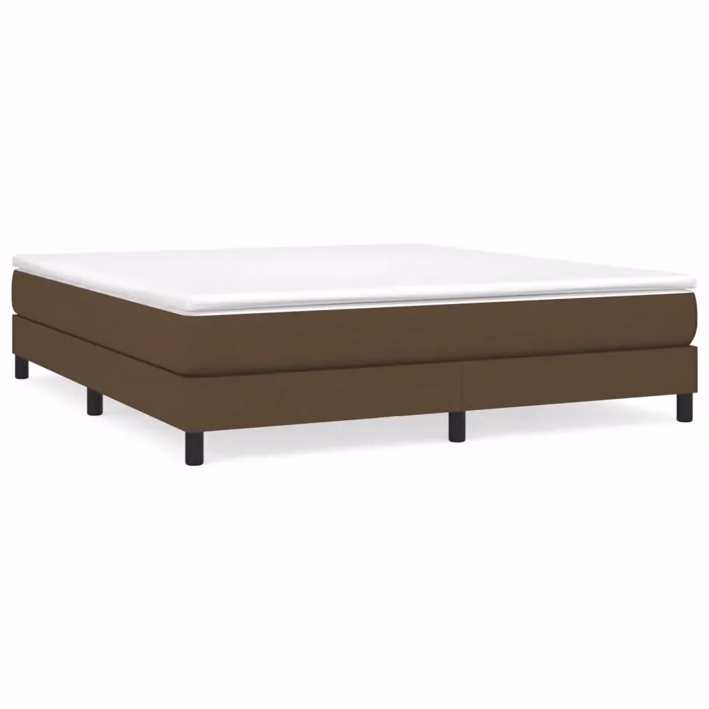 Struttura Letto a Rete a Molle e Giroletto Design In Marrone Scuro L: 160 cm, P: 200 cm – 2
