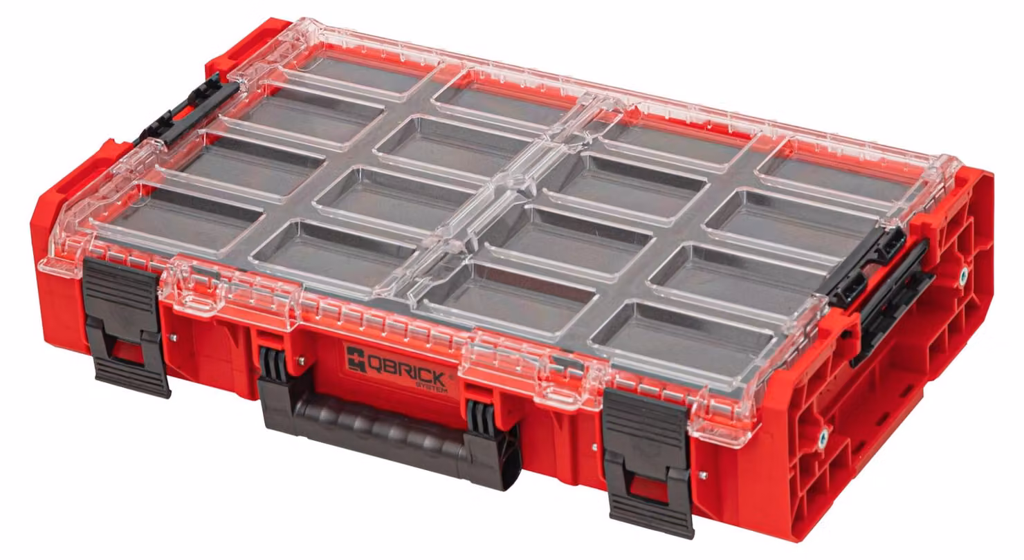 Qbrick System ONE Organizer XL 2.0 MFI RED Ultra HD Organizzatore personalizzato 582 x 387 x 131 mm 13,5 l impilabile IP66