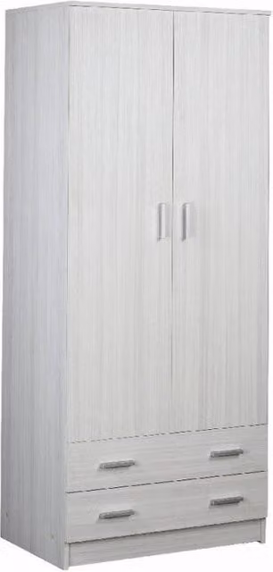 Armadio 2 Ante 2 Cassetti Kit Eucalipto cm 77x52x182h - Sarmog
