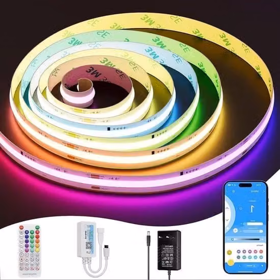 Striscia LED RGBIC - Flessibile - 5m - Multicolore