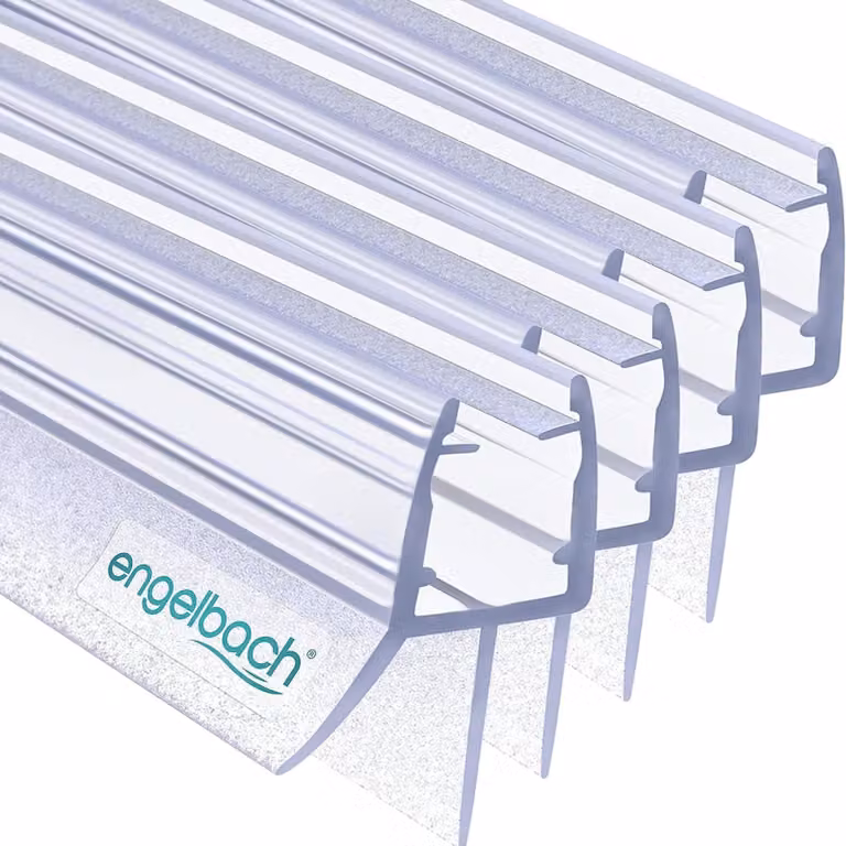 Guarnizione per doccia Engelbach® per porte in vetro da 5-8 mm, 4x80 cm, guarnizione per porta doccia, guarnizione di ricambio idrorepellente