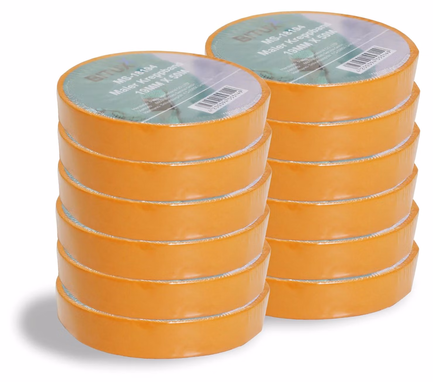 Bituxx 12x 50m nastro adesivo per pittori largo 19 mm MS-18414