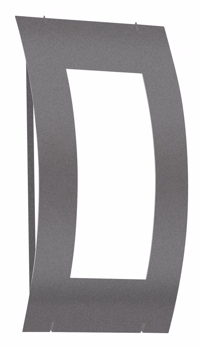 Lampada da parete per esterni CMD 72 in acciaio inox antracite IP44 E27