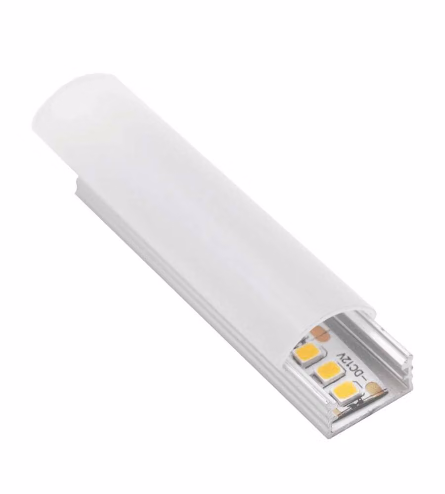 Profilo Alluminio LED Cover Opale 11mm x 2m - Illuminazione Lineare